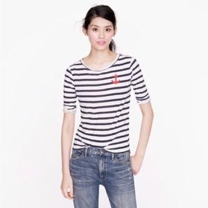 J.Crew Anchor Navy Striped Shirt